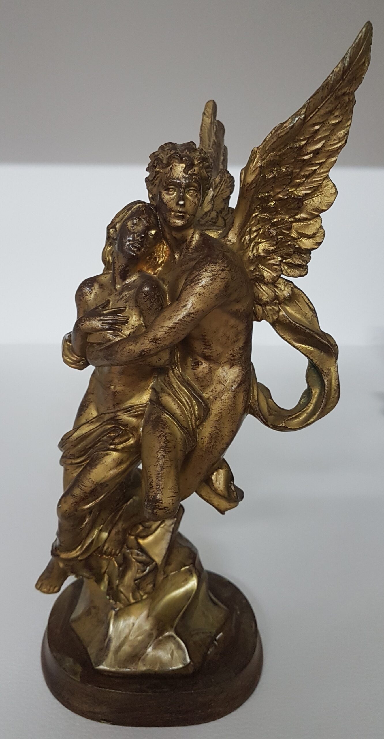 Angel Custodio y Mujer (Dorado)
