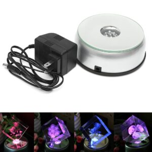 Base Giratoria Redonda con Luz (s/pilas)
