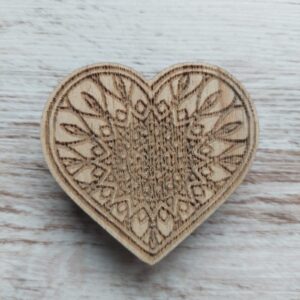 Corazon Chacras Madera 5,5 cm