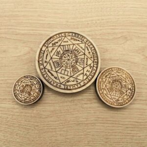 Sello 7 Arcangeles 13cm madera