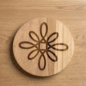 Simbolo EMF Balance 10cm Madera Redondo