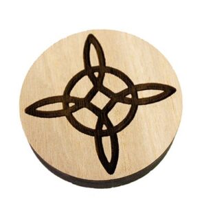 Incensario Nudo Bruja 1 5,5cm Madera