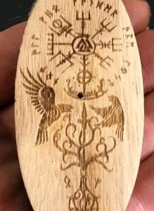 Incensario Vikingo Vegvisir 8.5 x 4 cm