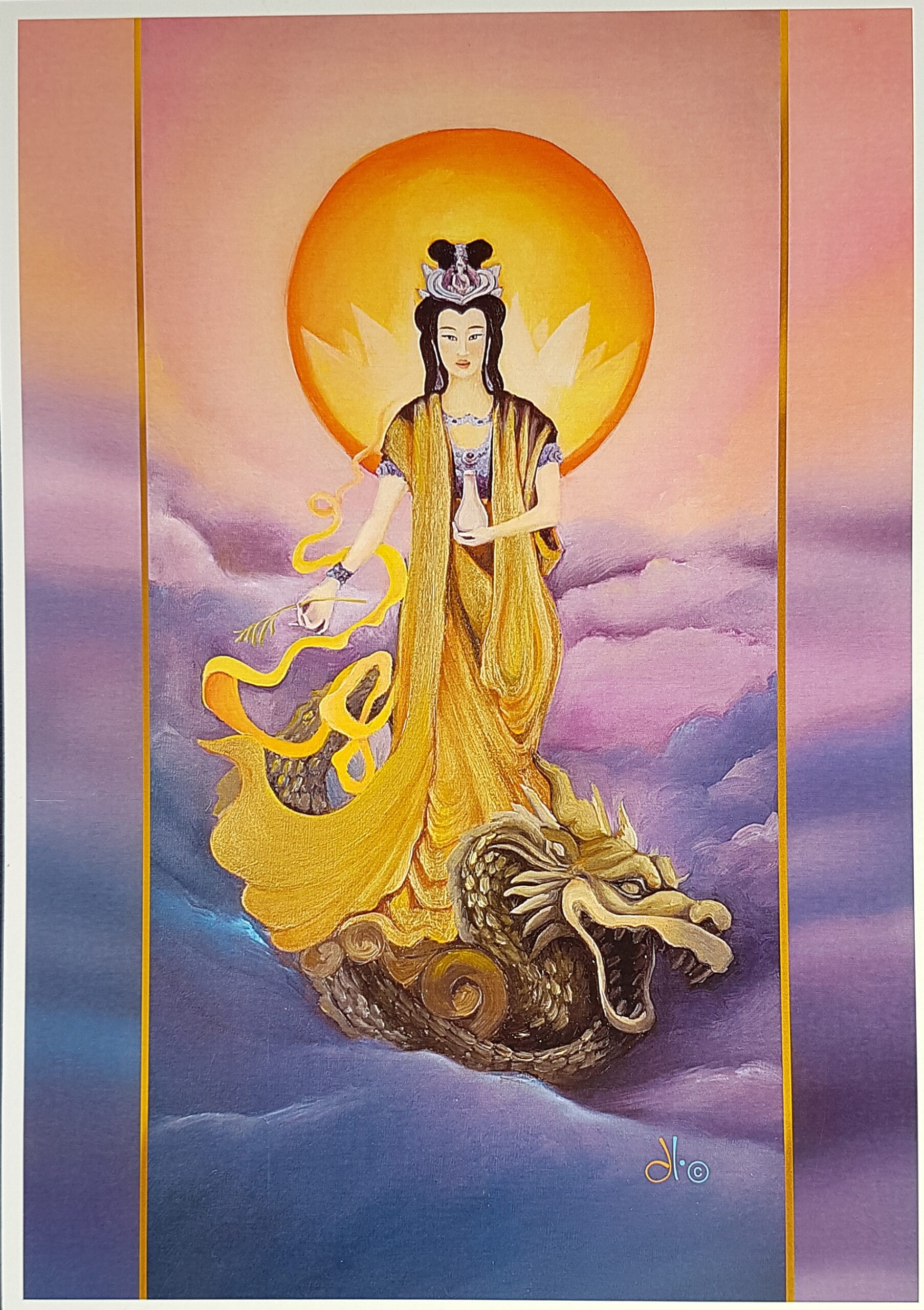 Lamina Kwan Yin Dragon A4
