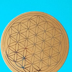 Pegatina/Adhesivo Flor De La Vida Grande Dorado