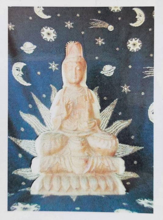 Estampa Mini Kwan Yin Sentada 56x76mm