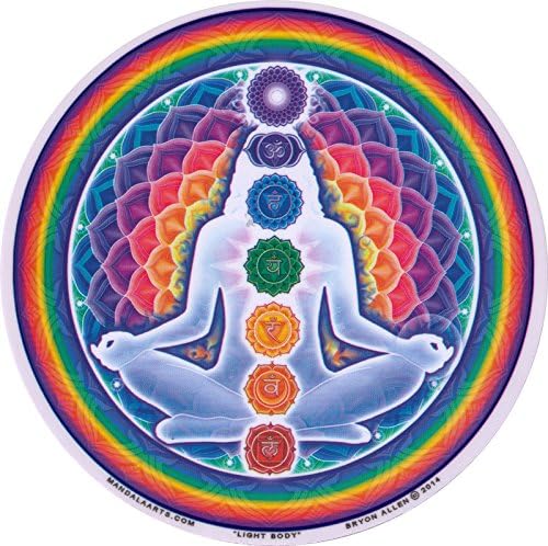 Pegatina Cuerpo de Luz y Ckakras 11,7cm