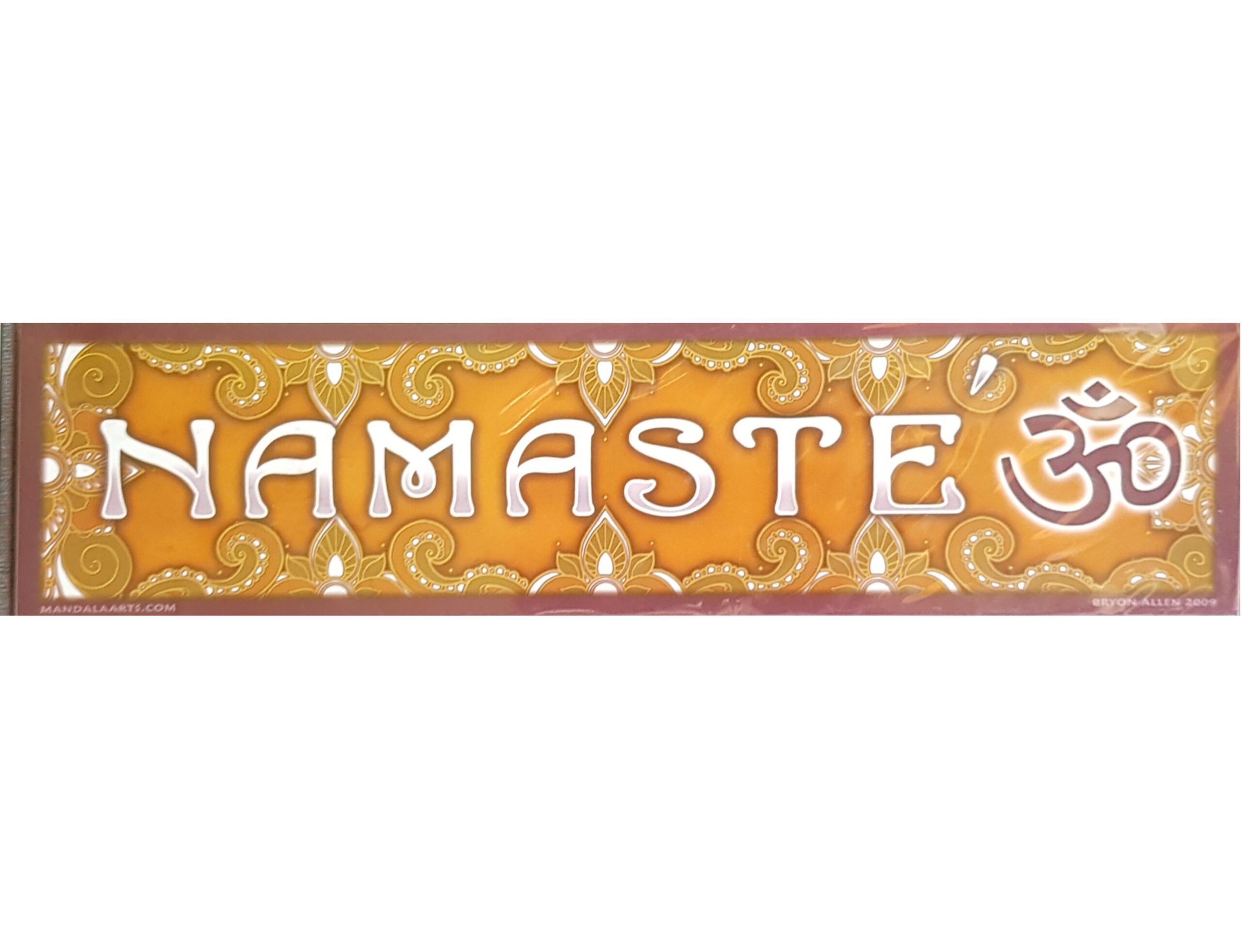 Pegatina coche Namaste & OM 28*7cm