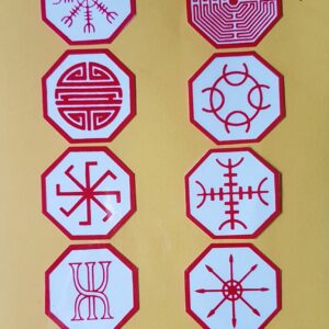 Pegatina Simbolos Mágicos Runas 10