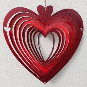 Móvil Acero Corazón Color 30 Cm + Caja