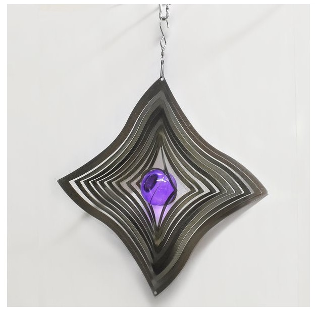 Movil acero rombo c/bola 15cm