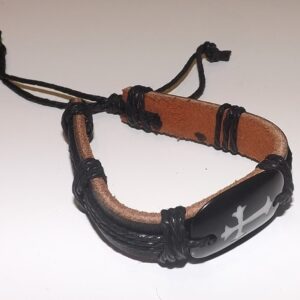 Pulsera gamuza y trenza