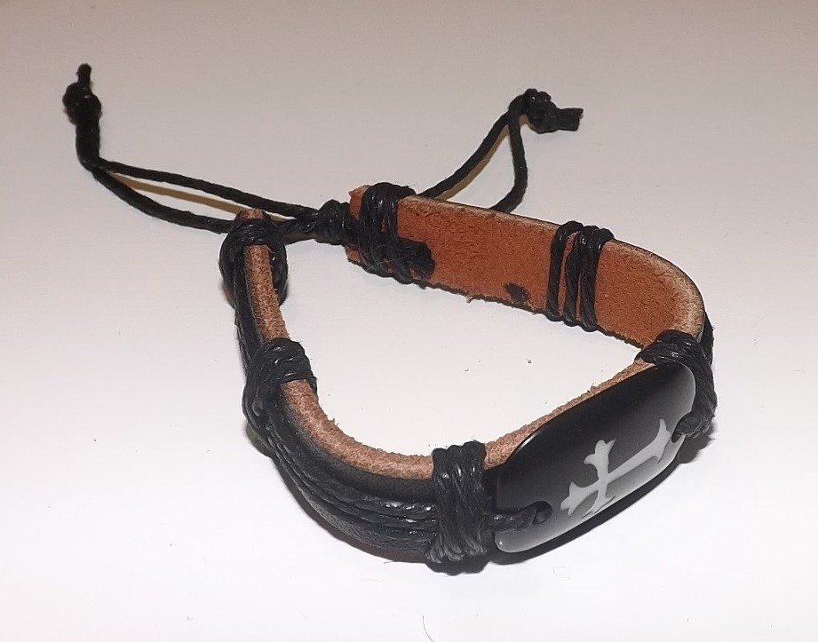 Pulsera gamuza y trenza