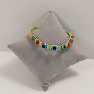Pulsera tejida con Ojo Turco