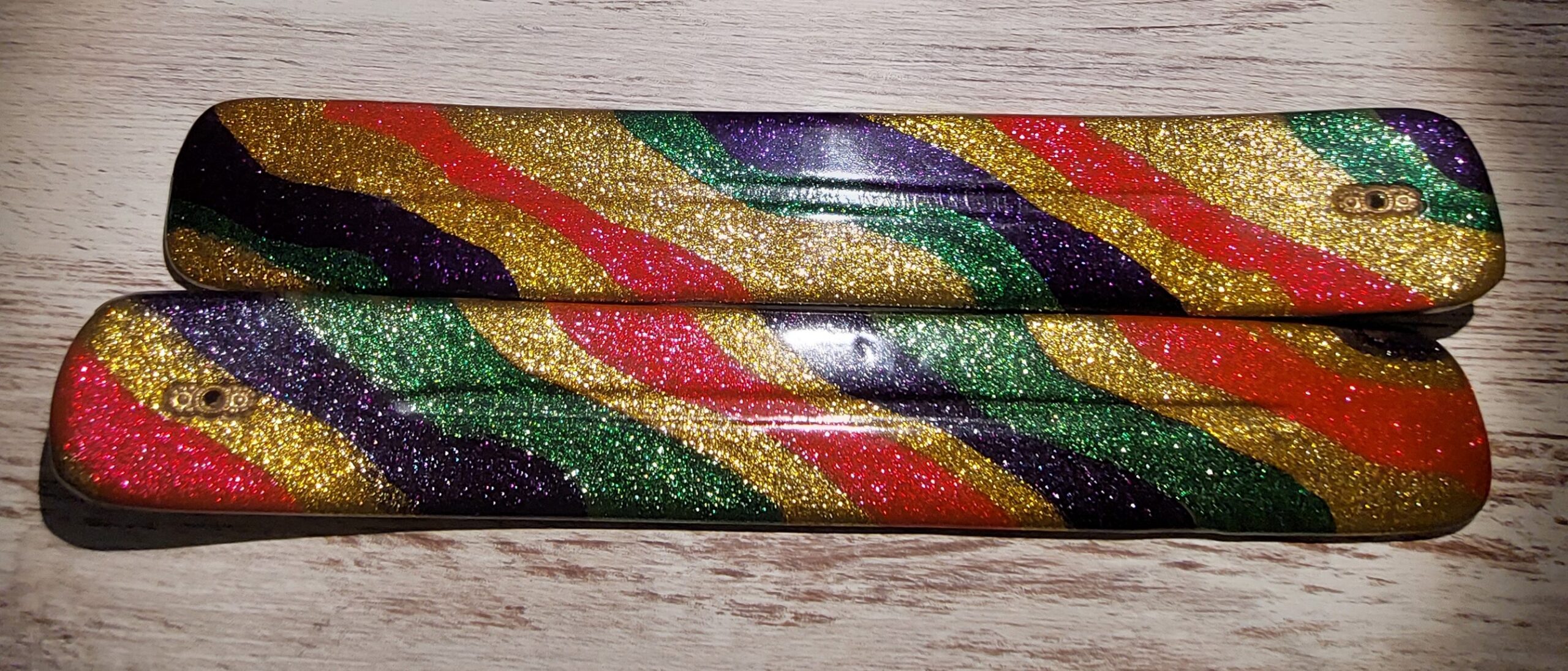 Quemador incienso arcoiris lacado 26cm