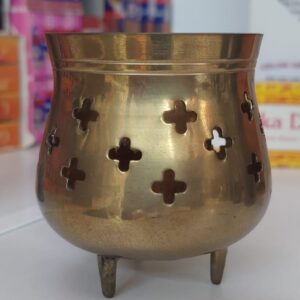 Quemador incienso marmita bronce 7*6cm