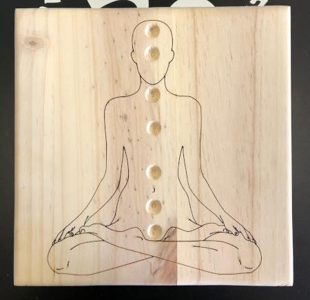 Reiki Parrilla Chakras Sin Gemas 25cm x 25cm