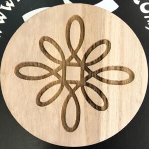 Simbolo EMF Balance 5,5cm Madera Redondo