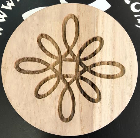 Simbolo EMF Balance 5,5cm Madera Redondo