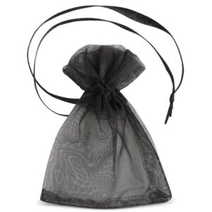 Bolsa organza 6x10 negra