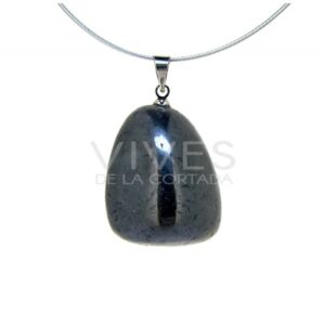 Colgante Rodado Hematite mediano