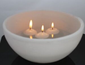 Fanal Cuenco 24cm + Vela Flotante