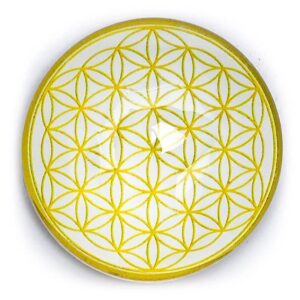 Iman Flor De La Vida Dorado 4cm