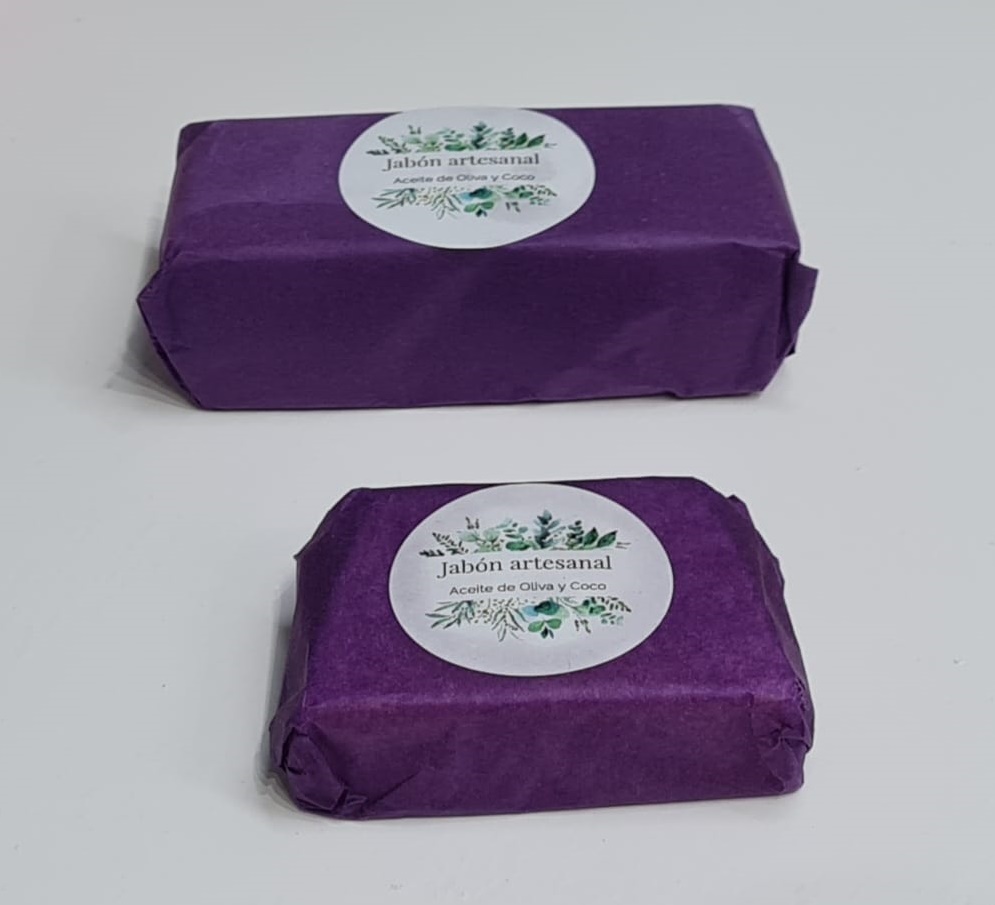 Jabon Artesanal Aceite Coco + A. Oliva 95g