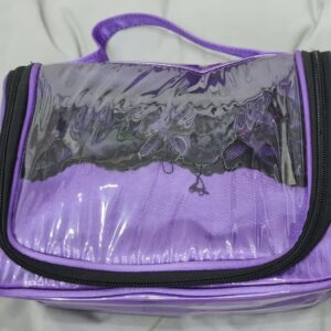 Neceser Morado Con Encaje Negro