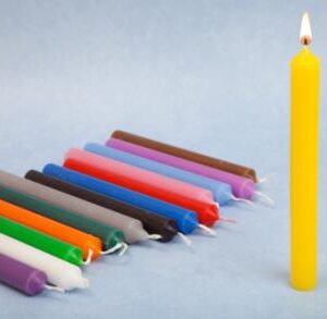 Vela corta Amarilla 11,5x1,7cm