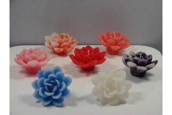 Vela perfumada Flor de Loto violeta 12cm