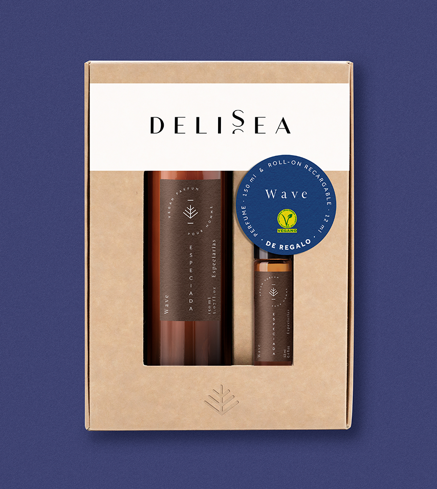 Pack Wave Perfume 150ml + Roll On Recargable 12ml Delisea