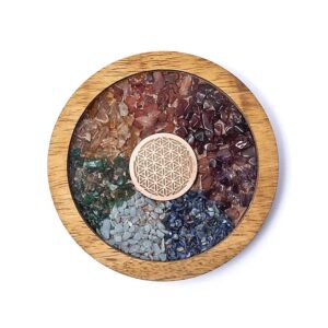 Posavasos Chakras Flor Vida 10x1,5 cm