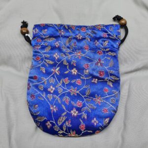 Bolsito Raso Con Flores 11x13cm