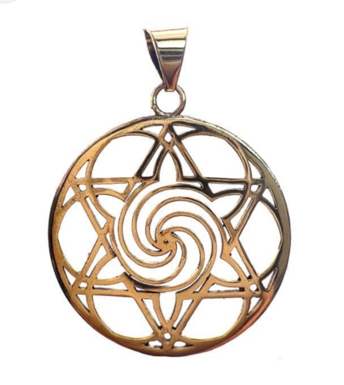 Colgante Mandala Estrella De Bronce