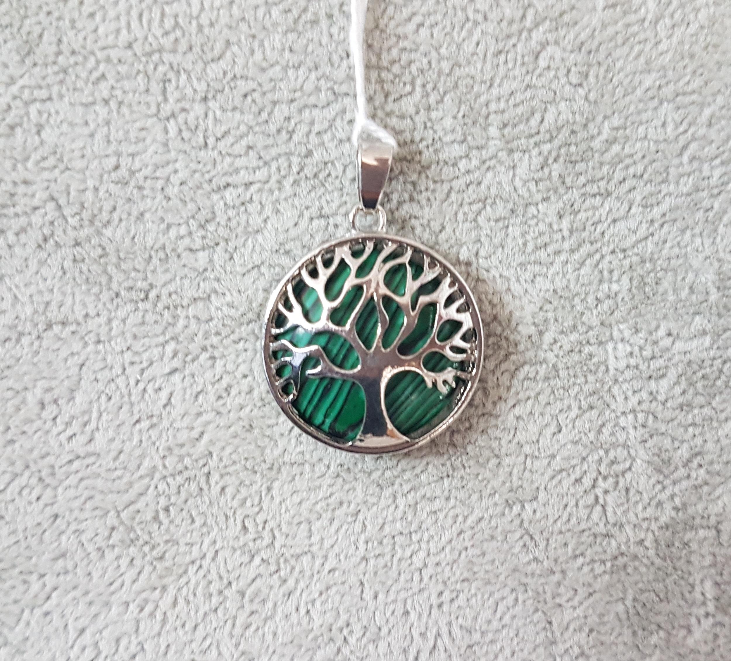 Malaquita Colgante Arbol De La Vida